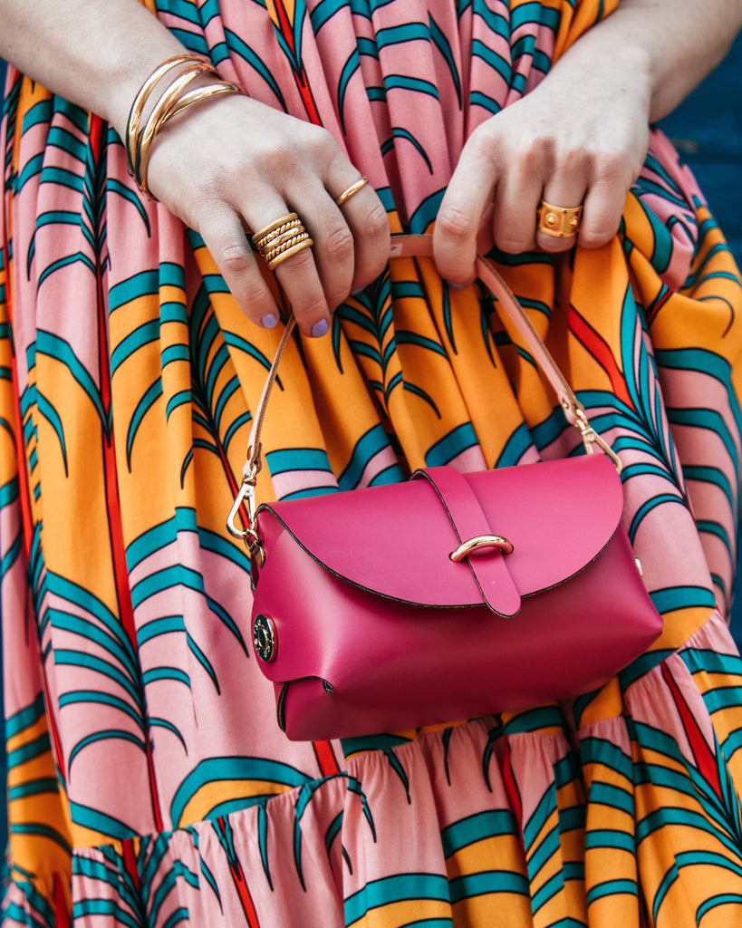 Neon Color Bag Set For Women, Crocodile Embossed Shell Handbags