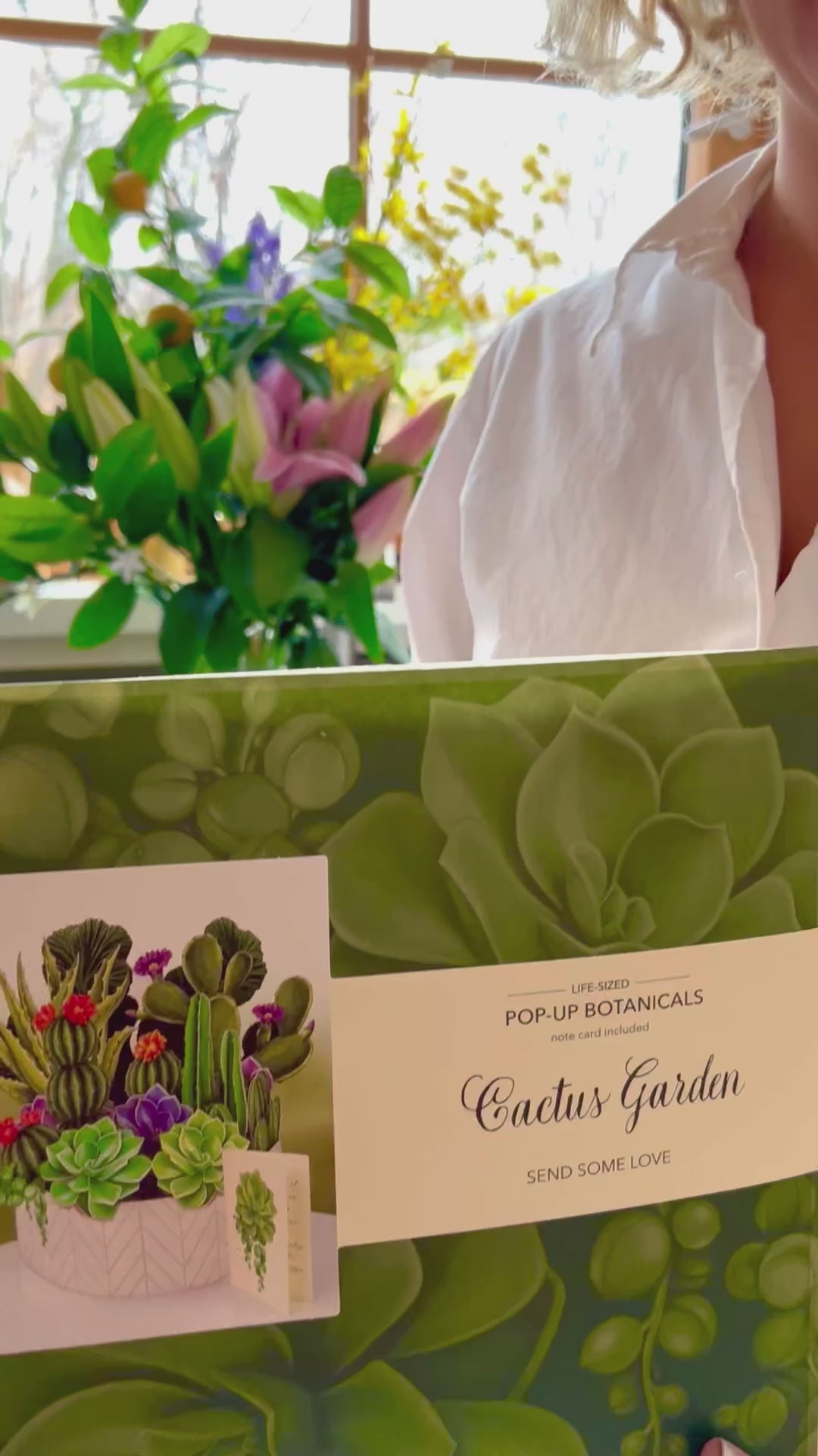 succulent pop up card Cactus Garden Popup Card – LILA Philadelphia
